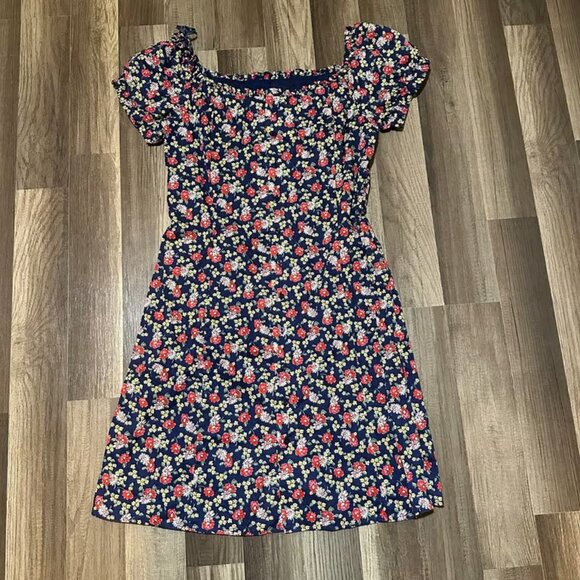 Ralph Lauren Blue&Red Plaid Label on or off shoulder button down dress - Picture 1 of 3